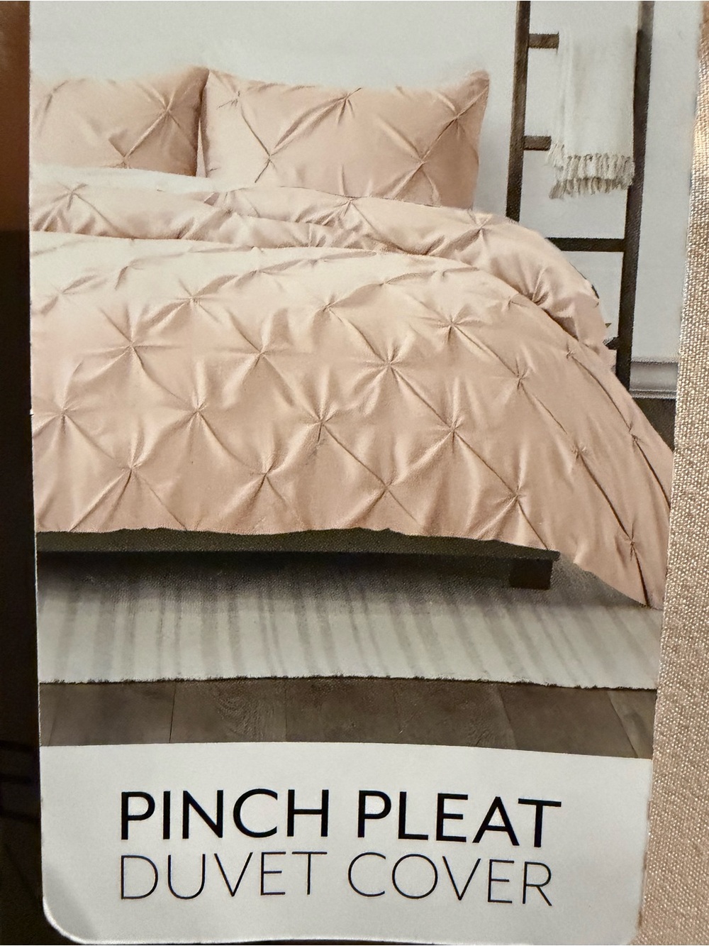 Pinch Pleat Duvet Cover - Blush Pink